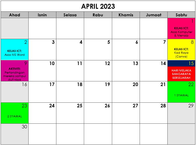April 2023